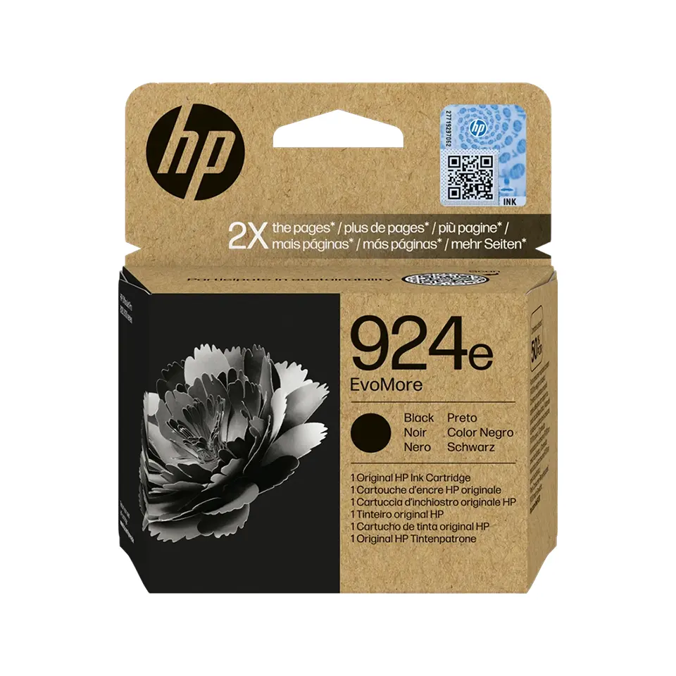 Original HP 924e Schwarz Druckerpatrone EvoMore (4K0V0NE)