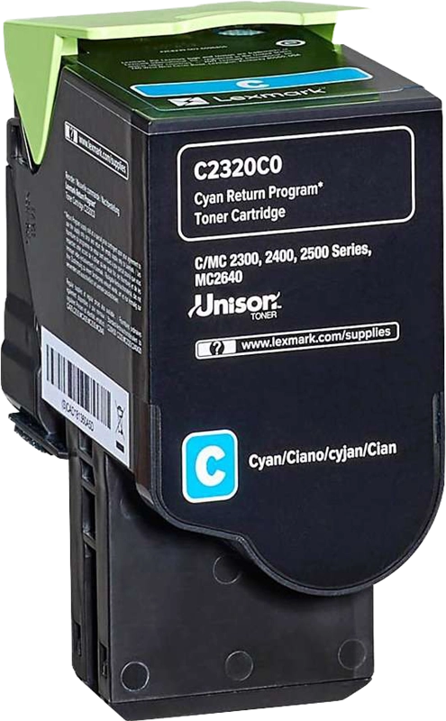 Original Lexmark C2320C0 Toner Cyan