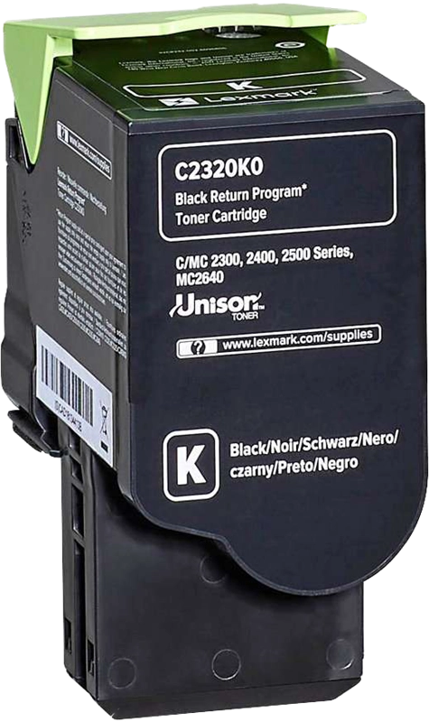 Original Lexmark C2320K0 Toner Schwarz