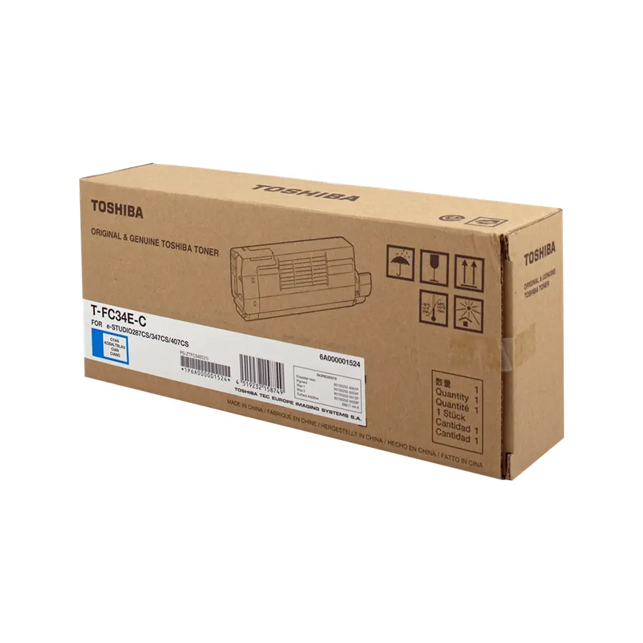 Original Toshiba T-FC34EC Toner Cyan (6A000001524)