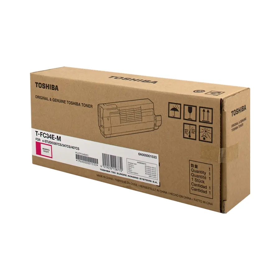 Original Toshiba T-FC34EM Toner Magenta (6A000001533)